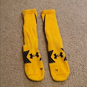 Yellow under armor socks